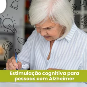 Imagem de capa para o Ebook Estimulação cognitiva para pessoas com Alzheimer