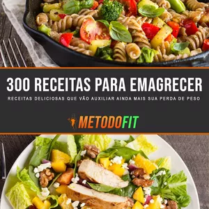 Imagem de capa para o Ebook 300 Receitas para Emagrecer