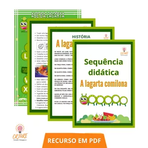 Imagem de capa para o Ebook Sequência didática: A lagarta comilona 