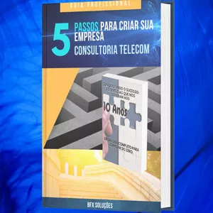 Imagem de capa para o Ebook 5 Passos Criar sua Empresa - Consultoria Telecom