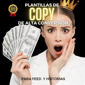 Imagen de portada para Curso online 50 PLANTILLAS DE COPY DE ALTA CONVERSIÓN PARA FEED  Y HISTORIAS