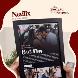 Cover image for Online course Netflix Page Template | Editable in Canva and Ready to Print | EM.DESIGNER_