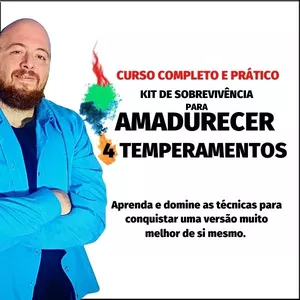 Imagem de capa para o Curso online Curso completo e prático - 4 Temperamentos Humanos - Kit de Sobrevivência para amadurecer