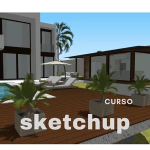Imagem de capa para o Curso online Curso avançado de Sketchup