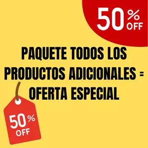 Imagen de portada para Ebook PAQUETE TODOS LOS PRODUCTOS ADICIONALES ENCAJE DE LUJO - 50% OFF