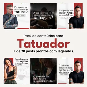 Imagem de capa para o Curso online Pack Canva Tatuador