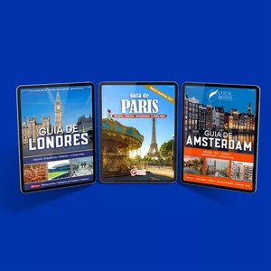 Imagem de capa para o Ebook Combo de Roteiros Completos de PARIS, LONDRES E AMSTERDAM