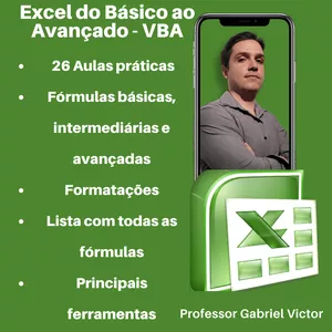 Imagem de capa para o Curso online Excel do Básico ao Avançado