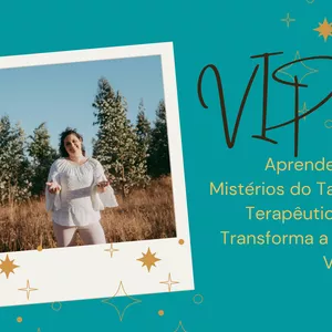 Imagem de capa para o Curso online Bilhete VIP: Aprende os Mistérios do Tarot Terapêutico e Transforma a tua Vida