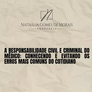 Imagem de capa para o Curso online RESPONSABILIDADE CIVIL E CRIMINAL DO MÉDICO 