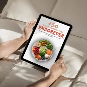 Imagem de capa para o Ebook +50 Receitas Saudáveis para Emagrecer de forma Saudável