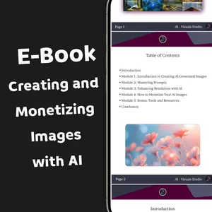 Cover image for Ebook Creating and Monetizing AI-Generated Images