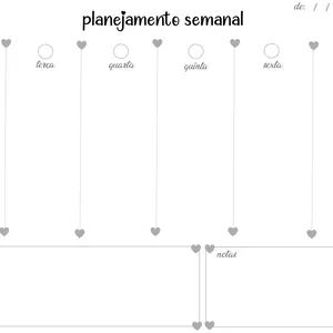 Imagem de capa para o Curso online Planejamento Semanal - Preto e Branco