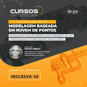 Imagem de capa para o Curso online Curso de Modelagem Usando Nuvem de Pontos