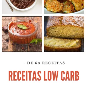 Imagem de capa para o Ebook EBOOK RECEITAS LOW CARB