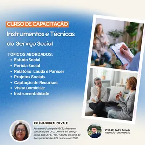 Imagem de capa para o Curso online Instrumentos e Técnicas do Serviço Social