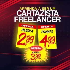 Imagem do curso CURSO DE CARTAZISTA PROFISSIONAL FREELANCER