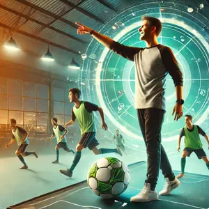 Imagem de capa para o Ebook "Futsal Avançado: Estratégias, Técnicas e Liderança para Treinadores Modernos