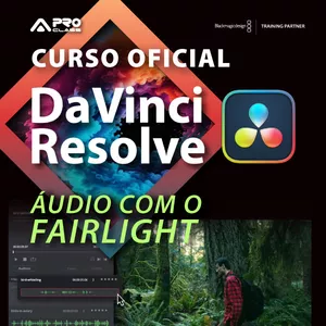 Imagem de capa para o Curso online DaVinci Resolve - Especialização em Áudio com o  Fairlight 