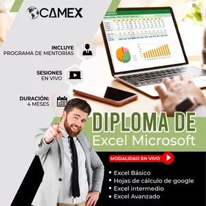 Imagem principal do produto Diploma de Excel Microsoft