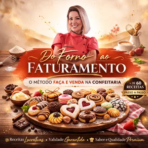 Imagem de capa para o Curso online Do Forno ao Faturamento: O Método Faça e Venda na Confeitaria