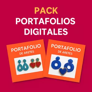 Imagen de portada para Ebook PACK PORTFOLLOS DIGITALES EXCLUSIVOS - ¡Muestra tus aretes con estilo!