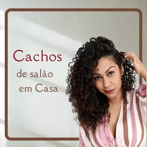 Imagem de capa para o Curso online Cachos de Salão em Casa
