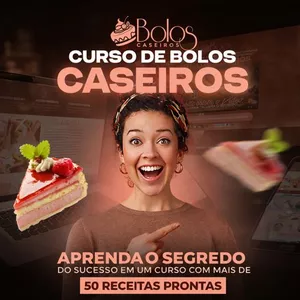 Imagem de capa para o Curso online Bolos Caseiros - Receitas Para Lucrar - Chef. Ana Silva