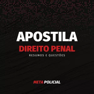 Imagem de capa para o Ebook Apostila de Direito Penal para Carreiras Policiais