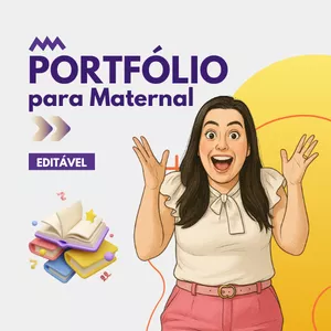 Imagem de capa para o Curso online Portfólio editável para o Maternal