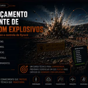 Imagem do curso Ultralançamento no Desmonte de Rochas com Explosivos (Flyrock)