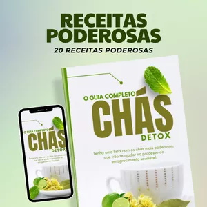 Imagem de capa para o Ebook O Guia Completo dos Chás Detox 