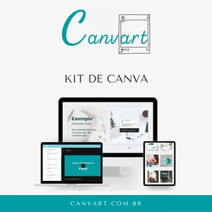 Imagem principal do produto Kit Canvart - Canva do básico aos truques mais avançados
