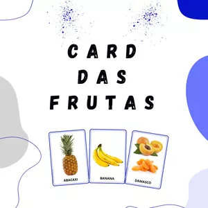Imagem de capa para o Ebook Cards das Frutas