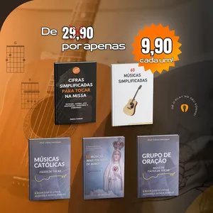 Imagem de capa para o Ebook 5 E-books de Músicas Cristãs e Populares 