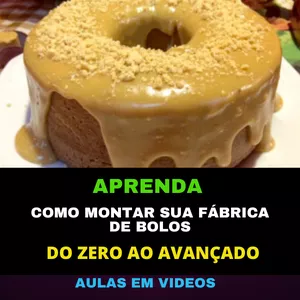 Imagem de capa para o Curso online BOLOS CASEIROS DO ZERO 