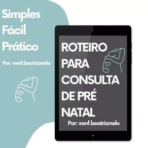 Imagem de capa para o Ebook Roteiro para consulta de pré natal