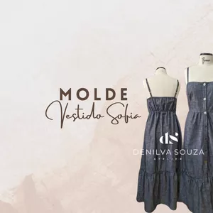 Imagem de capa para o Curso online MOLDE VESTIDO SOFIA