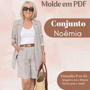 Imagem de capa para o Ebook MOLDE EM PDF CONJUNTO NOÊMIA