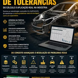 Imagem do curso Stackup Tolerance - Engenharia Dimensional