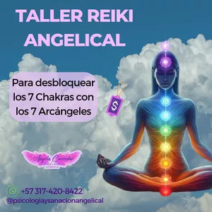 Imagen de portada para Curso online Taller de Reiki angelical para nivelar los Chakras con los 7 Arcángeles