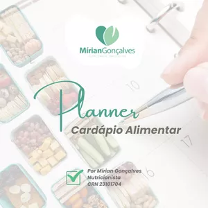 Imagem de capa para o Ebook Planner Cardápio Alimentar 