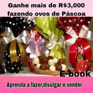 Imagem de capa para o Ebook RENDA EXTRA COM FABRICAÇÃO DE OVOS DE PÁSCOA 
