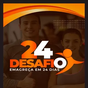 Imagem de capa para o Ebook Emagreça com saúde desafio 24 dias
