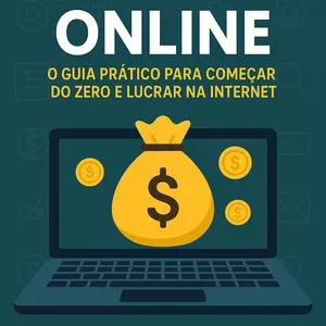 Imagem de capa para o Ebook Renda Online: Como Começar do Zero e Ganhar Dinheiro na Internet de Forma Inteligente