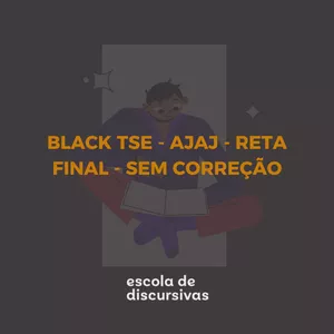 Imagem de capa para o Curso online BLACK TSE - AJAJ - RETA FINAL - SEM CORREÇÃO