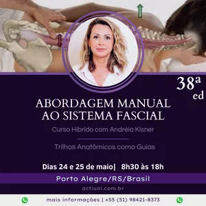 Imagem de capa para o Curso online Curso Abordagem Manual ao Sistema Fascial - 38ª ed. PoA - com Andréia Kisner