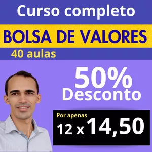 Imagem do curso Curso completo sobre a Bolsa de Valores