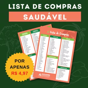 Imagem de capa para o Ebook Lista de Compras Saudável