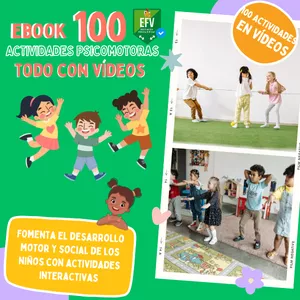 Imagen de portada para Ebook 100 ACTIVIDADES DE PSICOMOTRICIDADE COM VÍDEOS